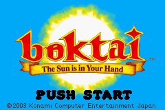 Boktai - The Sun Is in Your Hand (Solar Sensor Fix) Title Screen